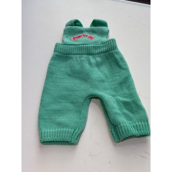 Cabbage Patch Kids Doll Overalls Teal Green OS VTG 1980s Coleco Romper Only - Picture 1 of 3